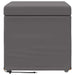 Taburet Gri 41 x 41 x 40 cm Piele ecologică și lemn stratificat - WALTI WALTI