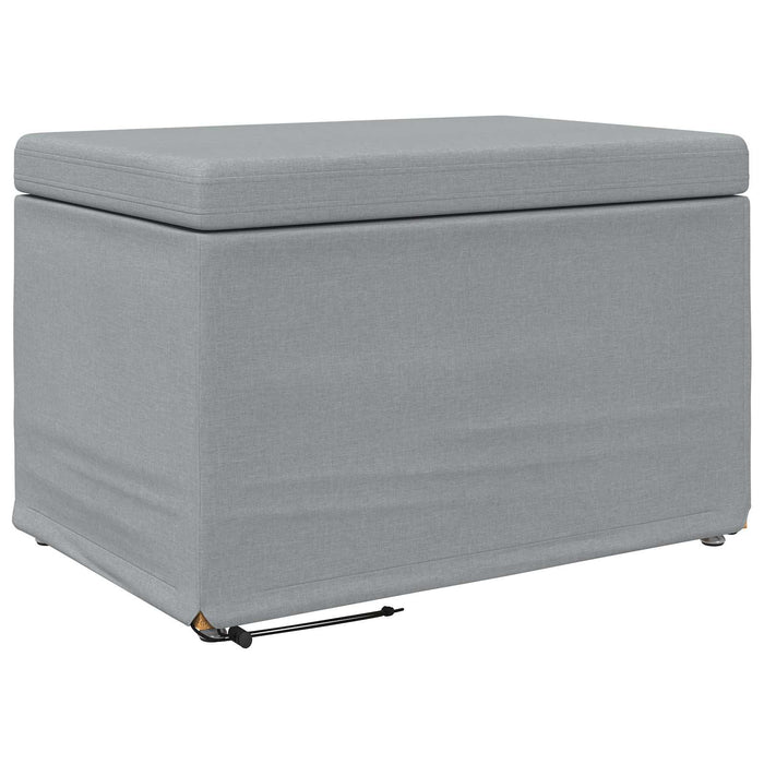 Taburet Gri deschis 61 x 41 x 40 cm Stofă și lemn prelucrat - WALTI WALTI