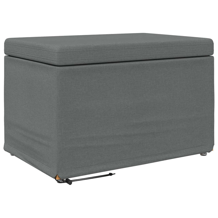 Taburet Gri închis 61 x 41 x 40 cm Stofă și lemn prelucrat - WALTI WALTI