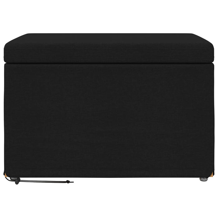 Taburet Negru 61 x 41 x 40 cm Stofă și lemn prelucrat - WALTI WALTI