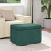 Taburet Verde închis 61 x 41 x 40 cm Stofă și lemn prelucrat - WALTI WALTI