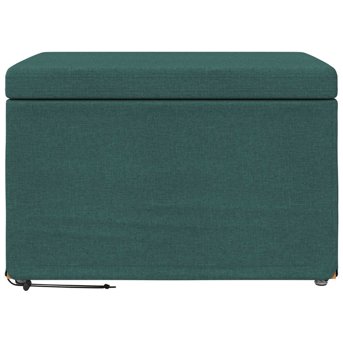Taburet Verde închis 61 x 41 x 40 cm Stofă și lemn prelucrat - WALTI WALTI