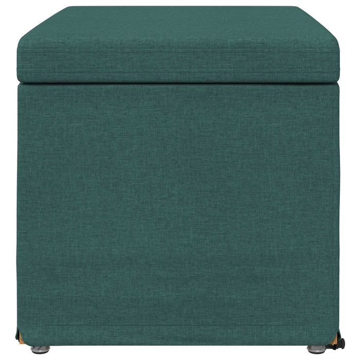 Taburet Verde închis 61 x 41 x 40 cm Stofă și lemn prelucrat - WALTI WALTI