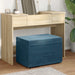Taburet albastru 61 x 41 x 40 cm Catifea și lemn stratificat - WALTI WALTI