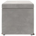 Taburet Gri deschis 61 x 41 x 40 cm Catifea și lemn stratificat - WALTI WALTI