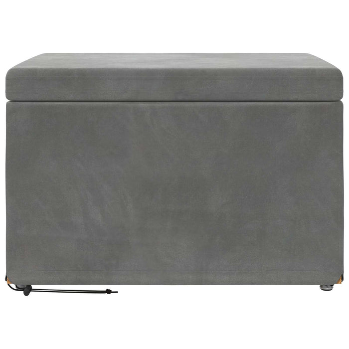 Taburet Gri închis 61 x 41 x 40 cm Catifea și lemn stratificat - WALTI WALTI