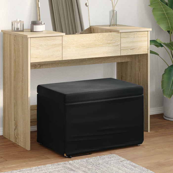 Taburet Negru 61 x 41 x 40 cm Catifea și lemn stratificat - WALTI WALTI
