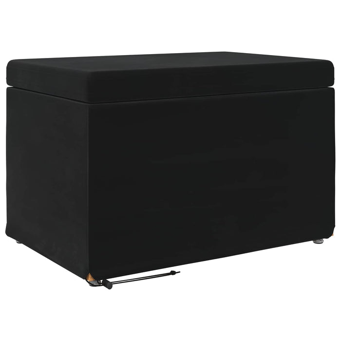 Taburet Negru 61 x 41 x 40 cm Catifea și lemn stratificat - WALTI WALTI