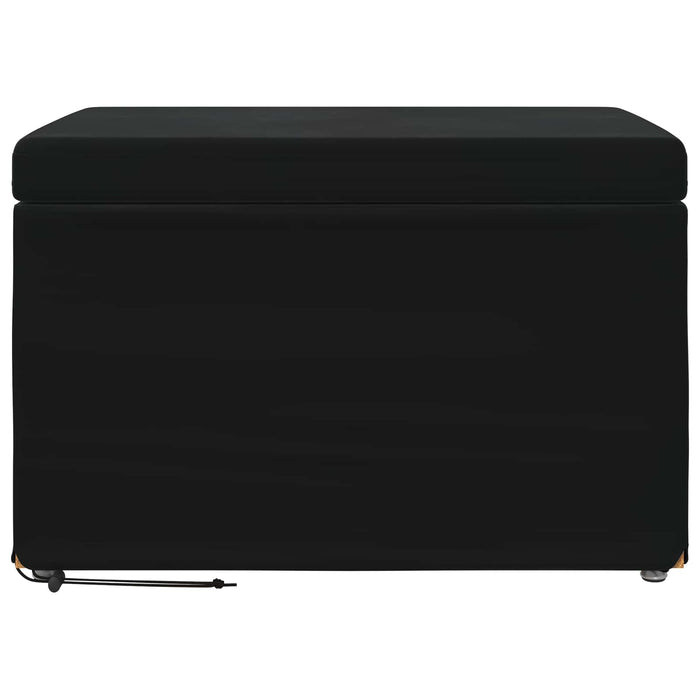 Taburet Negru 61 x 41 x 40 cm Catifea și lemn stratificat - WALTI WALTI