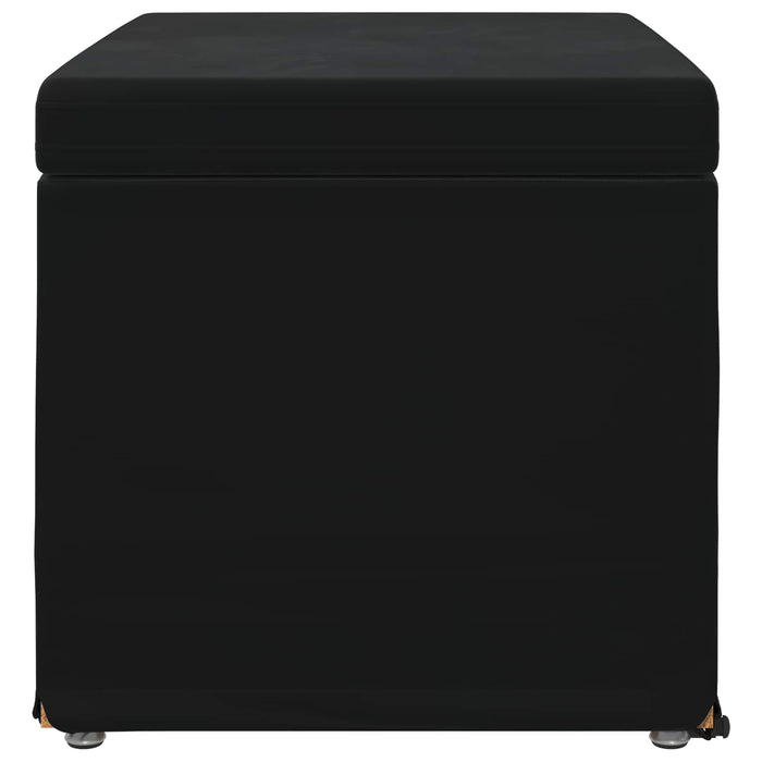 Taburet Negru 61 x 41 x 40 cm Catifea și lemn stratificat - WALTI WALTI