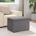 Taburet Gri 61 x 41 x 40 cm Piele ecologică și lemn stratificat - WALTI WALTI