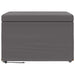 Taburet Gri 61 x 41 x 40 cm Piele ecologică și lemn stratificat - WALTI WALTI