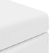 Taburet Alb 61 x 41 x 40 cm Piele ecologică și lemn stratificat - WALTI WALTI