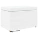 Taburet Alb 61 x 41 x 40 cm Piele ecologică și lemn stratificat - WALTI WALTI