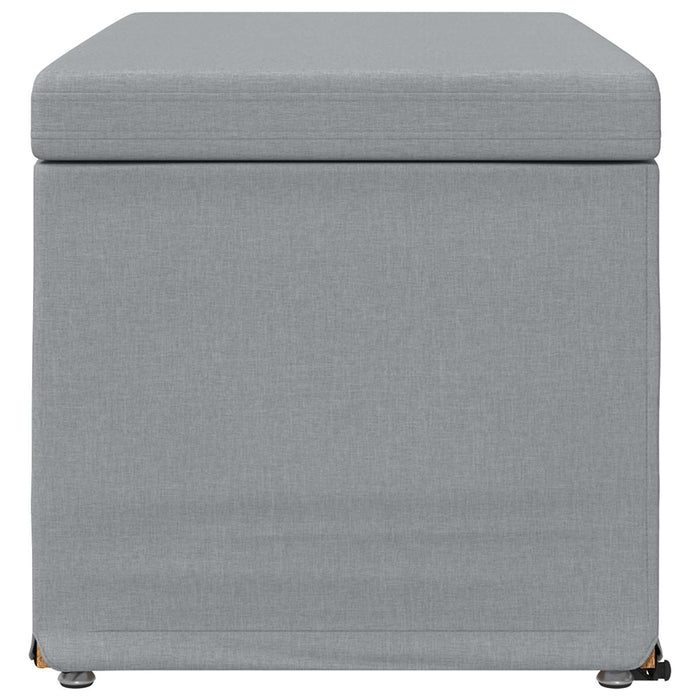Taburet Gri deschis 81 x 41 x 40 cm Stofă și lemn prelucrat - WALTI WALTI