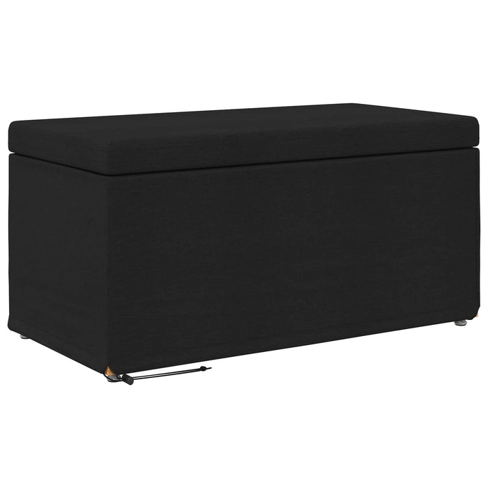 Taburet Negru 81 x 41 x 40 cm Stofă și lemn prelucrat - WALTI WALTI