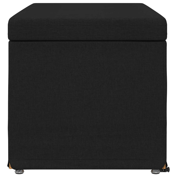 Taburet Negru 81 x 41 x 40 cm Stofă și lemn prelucrat - WALTI WALTI