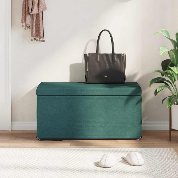 Taburet Verde închis 81 x 41 x 40 cm Stofă și lemn prelucrat - WALTI WALTI