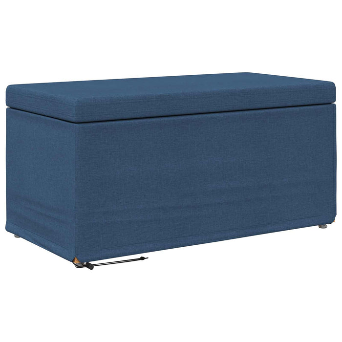 Taburet albastru 81 x 41 x 40 cm Stofă și lemn prelucrat - WALTI WALTI