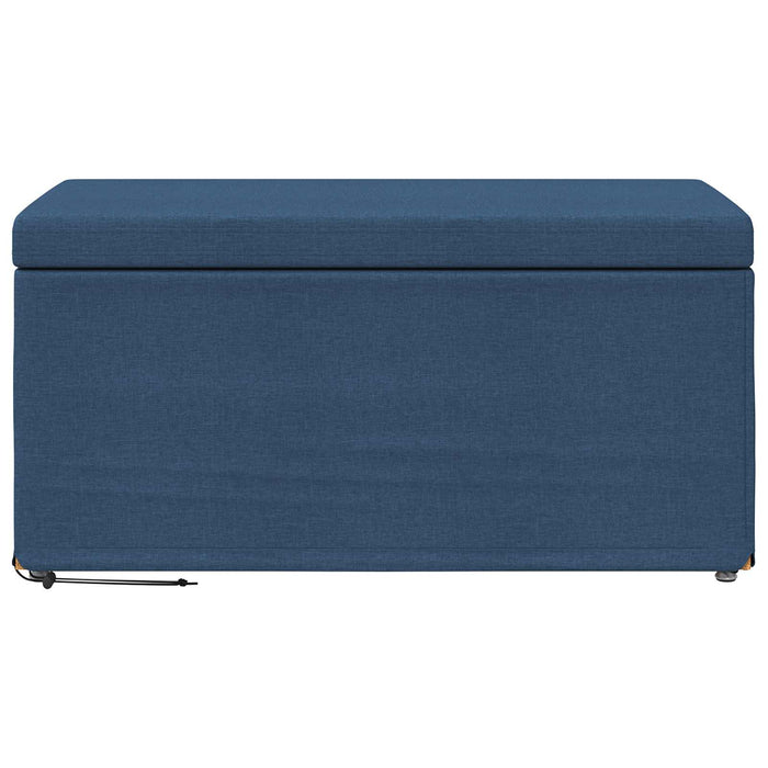 Taburet albastru 81 x 41 x 40 cm Stofă și lemn prelucrat - WALTI WALTI