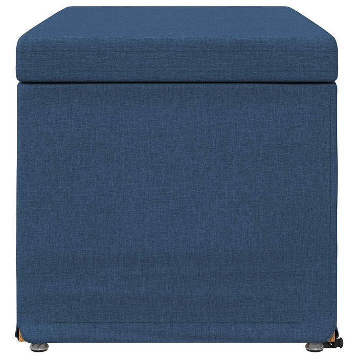 Taburet albastru 81 x 41 x 40 cm Stofă și lemn prelucrat - WALTI WALTI