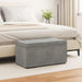 Taburet Gri deschis 81 x 41 x 40 cm Catifea și lemn stratificat - WALTI WALTI