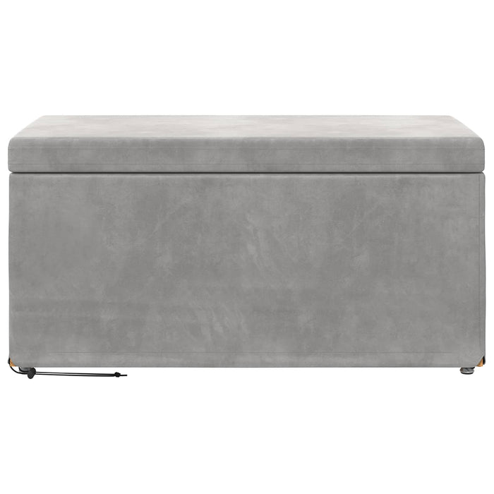 Taburet Gri deschis 81 x 41 x 40 cm Catifea și lemn stratificat - WALTI WALTI