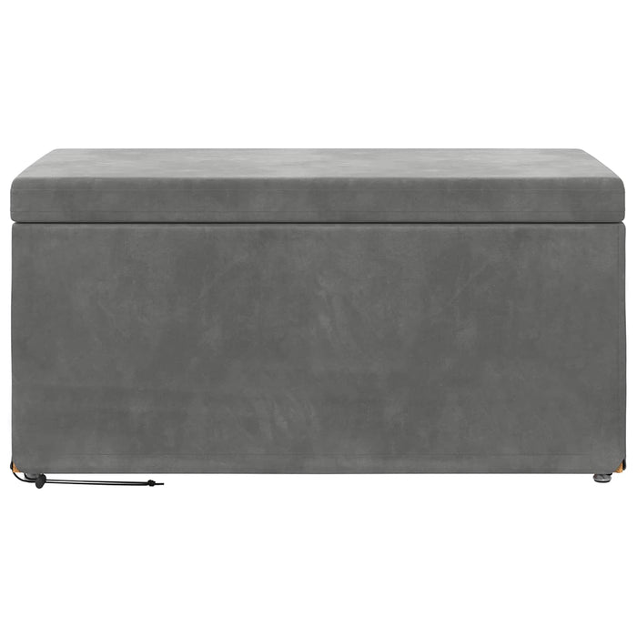 Taburet Gri închis 81 x 41 x 40 cm Catifea și lemn stratificat - WALTI WALTI