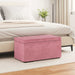 Taburet Roz 81 x 41 x 40 cm Catifea și lemn stratificat - WALTI WALTI