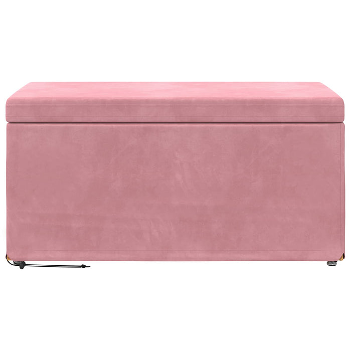 Taburet Roz 81 x 41 x 40 cm Catifea și lemn stratificat - WALTI WALTI