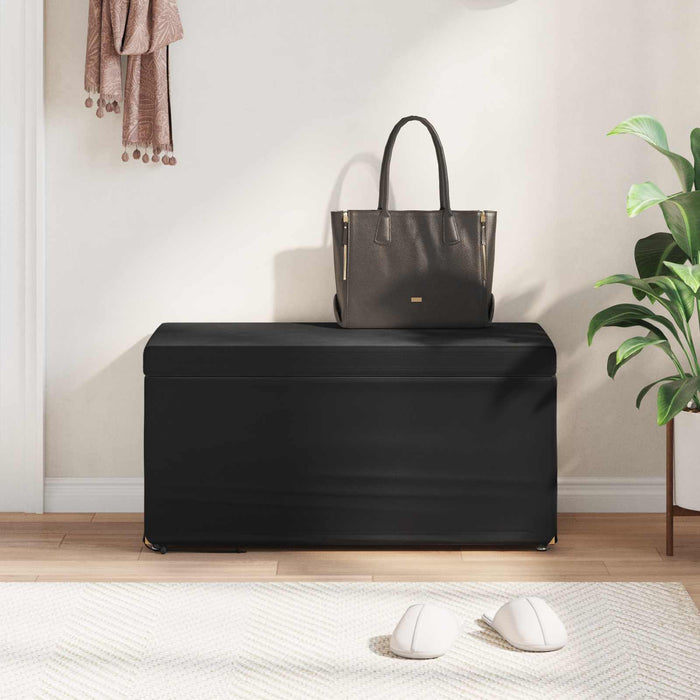 Taburet Negru 81 x 41 x 40 cm Catifea și lemn stratificat - WALTI WALTI