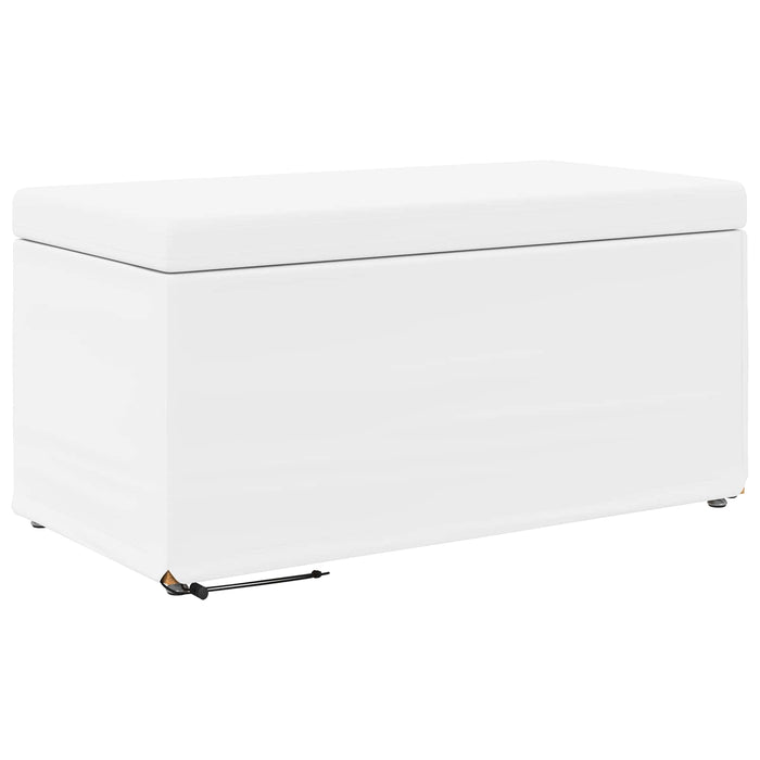 Taburet Alb 81 x 41 x 40 cm Piele ecologică și lemn stratificat - WALTI WALTI