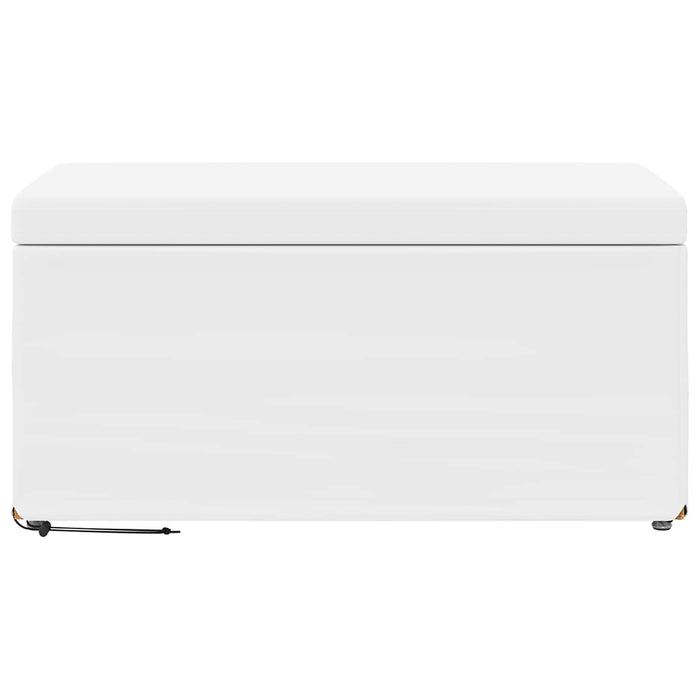 Taburet Alb 81 x 41 x 40 cm Piele ecologică și lemn stratificat - WALTI WALTI