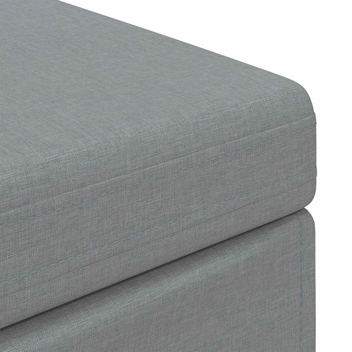 Taburet Gri deschis 101 x 41 x 40 cm Stofă și lemn prelucrat - WALTI WALTI
