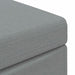 Taburet Gri deschis 101 x 41 x 40 cm Stofă și lemn prelucrat - WALTI WALTI