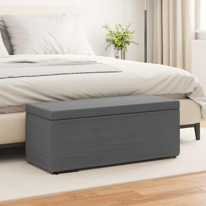 Taburet Gri închis 101 x 41 x 40 cm Stofă și lemn prelucrat - WALTI WALTI