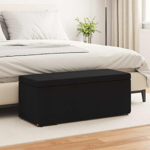 Taburet Negru 101 x 41 x 40 cm Stofă și lemn prelucrat - WALTI WALTI