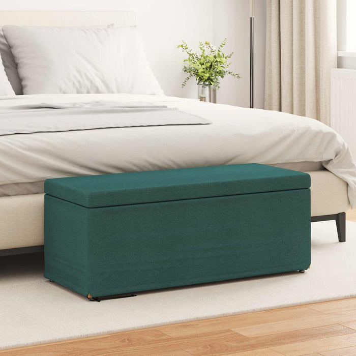 Taburet Verde închis 101 x 41 x 40 cm Stofă și lemn prelucrat - WALTI WALTI