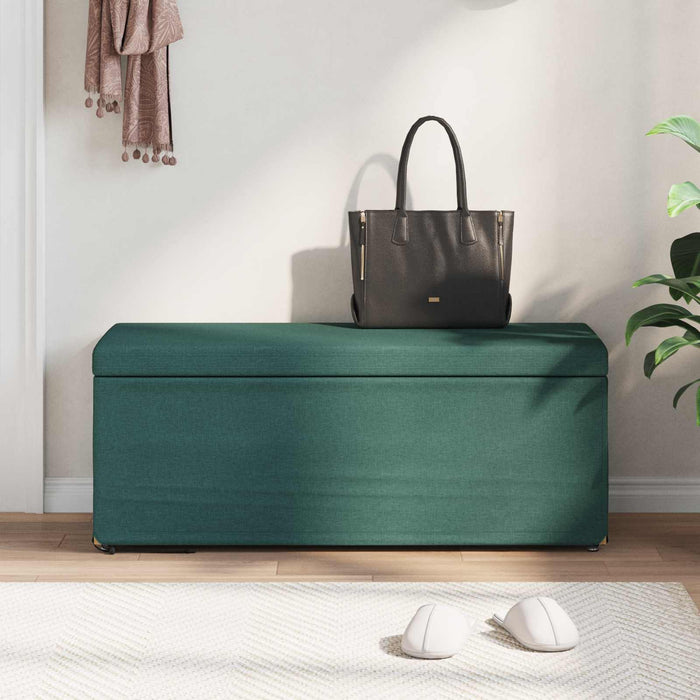 Taburet Verde închis 101 x 41 x 40 cm Stofă și lemn prelucrat - WALTI WALTI