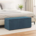 Taburet albastru 101 x 41 x 40 cm Catifea și lemn stratificat - WALTI WALTI