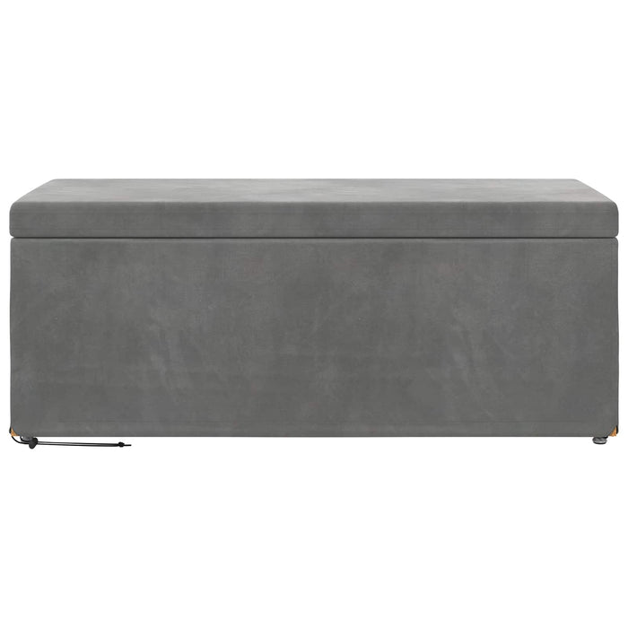 Taburet Gri închis 101 x 41 x 40 cm Catifea și lemn stratificat - WALTI WALTI