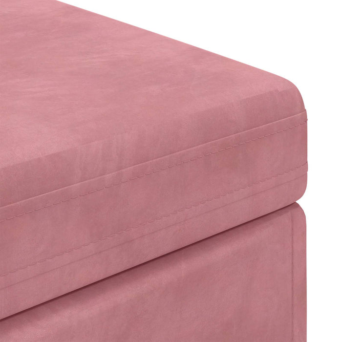 Taburet Roz 101 x 41 x 40 cm Catifea și lemn stratificat - WALTI WALTI