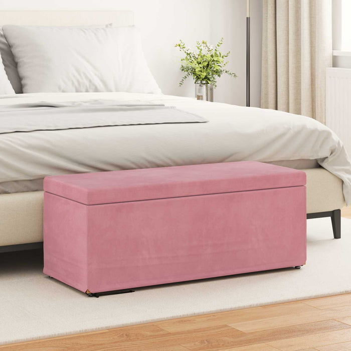 Taburet Roz 101 x 41 x 40 cm Catifea și lemn stratificat - WALTI WALTI