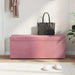 Taburet Roz 101 x 41 x 40 cm Catifea și lemn stratificat - WALTI WALTI