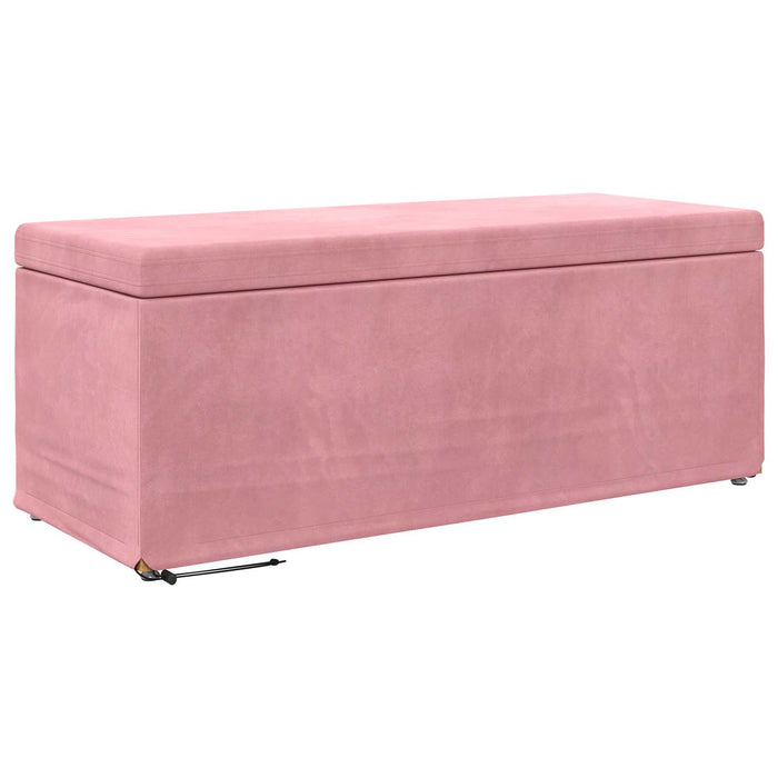 Taburet Roz 101 x 41 x 40 cm Catifea și lemn stratificat - WALTI WALTI