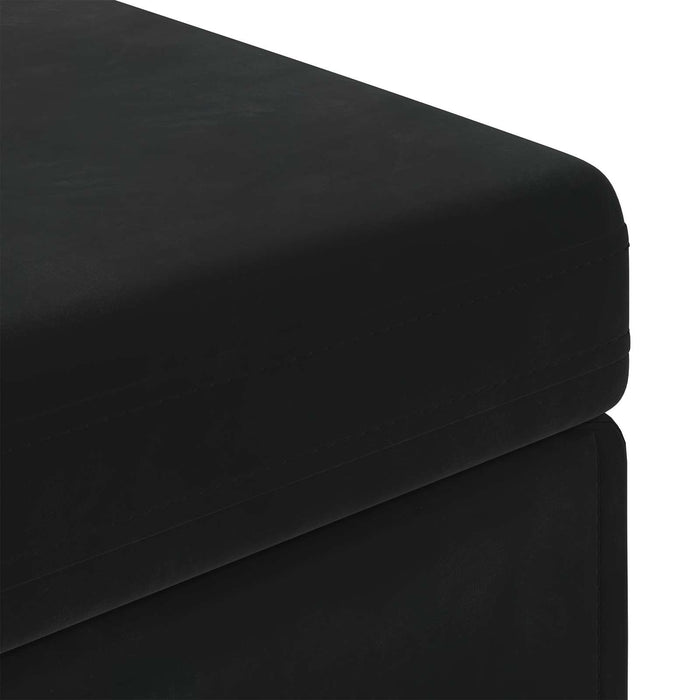 Taburet Negru 101 x 41 x 40 cm Catifea și lemn stratificat - WALTI WALTI