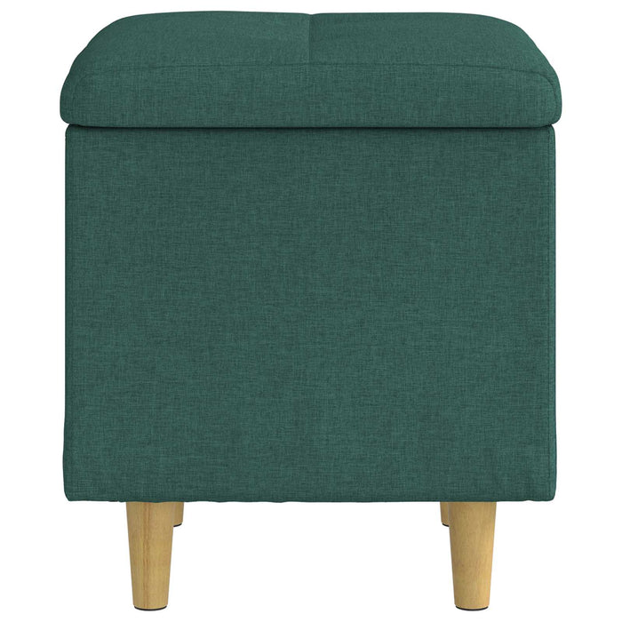 Ottomană de depozitare Verde închis 40 x 40 x 45 cm țesătură - WALTI WALTI