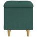 Ottomană de depozitare Verde închis 40 x 40 x 45 cm țesătură - WALTI WALTI
