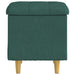Ottomană de depozitare Verde închis 40 x 40 x 45 cm țesătură - WALTI WALTI