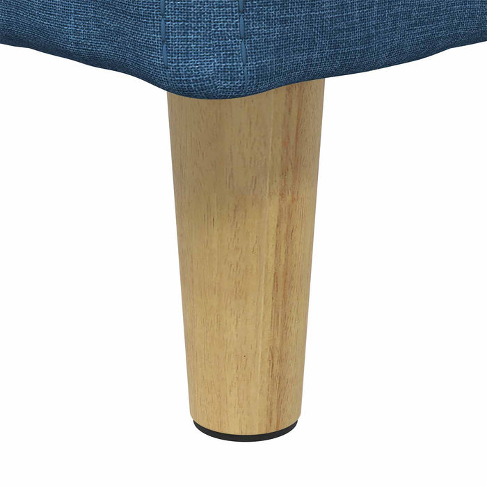 Ottomană de depozitare albastru 40 x 40 x 45 cm țesătură - WALTI WALTI